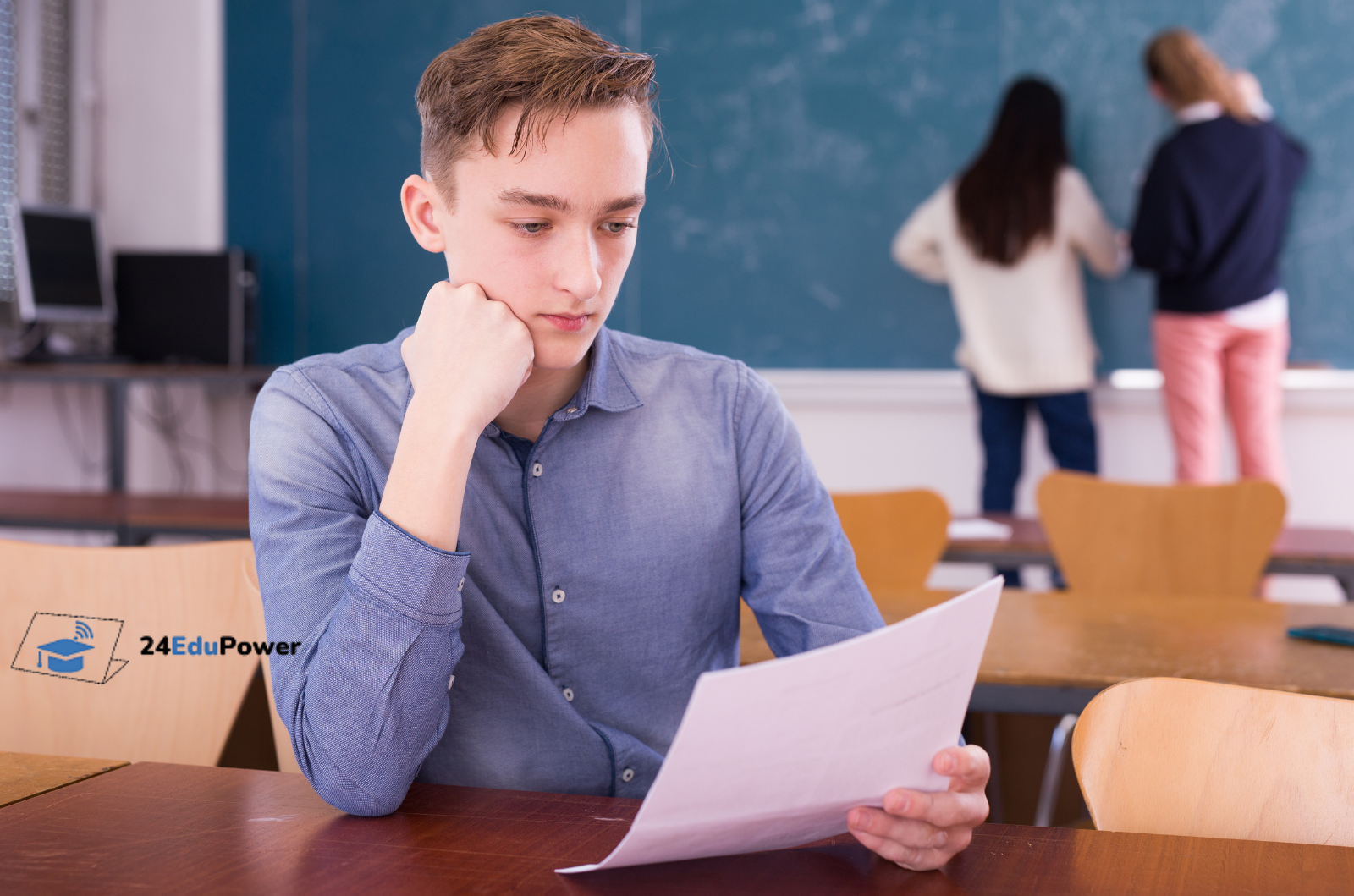 Uczeń przygotowujący się do egzaminu ósmoklasisty z matematyki – analiza zadań tekstowych w klasie, 24EduPower