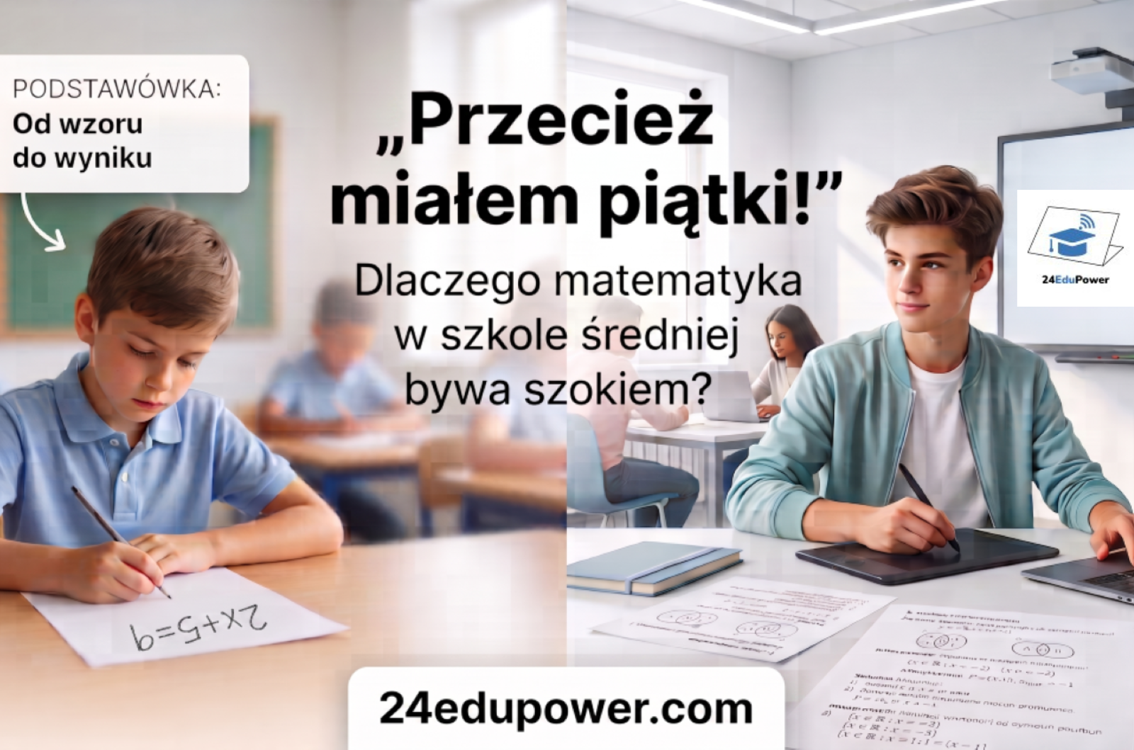 matematyka w liceum przeskok z podstawówki 24edupower.com